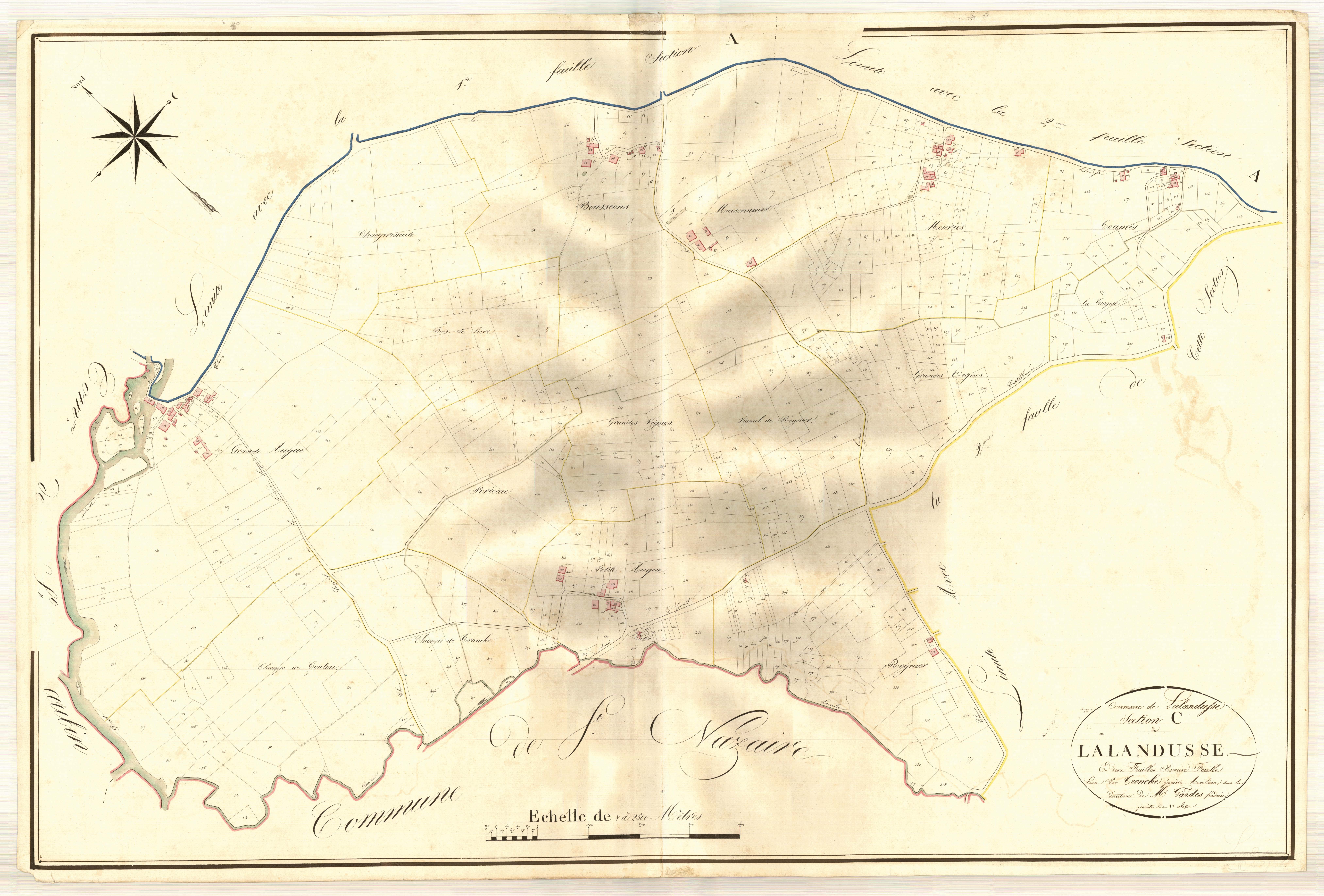 Plan napoléonien, atlas-C1 Lalandusse, Lalandusse