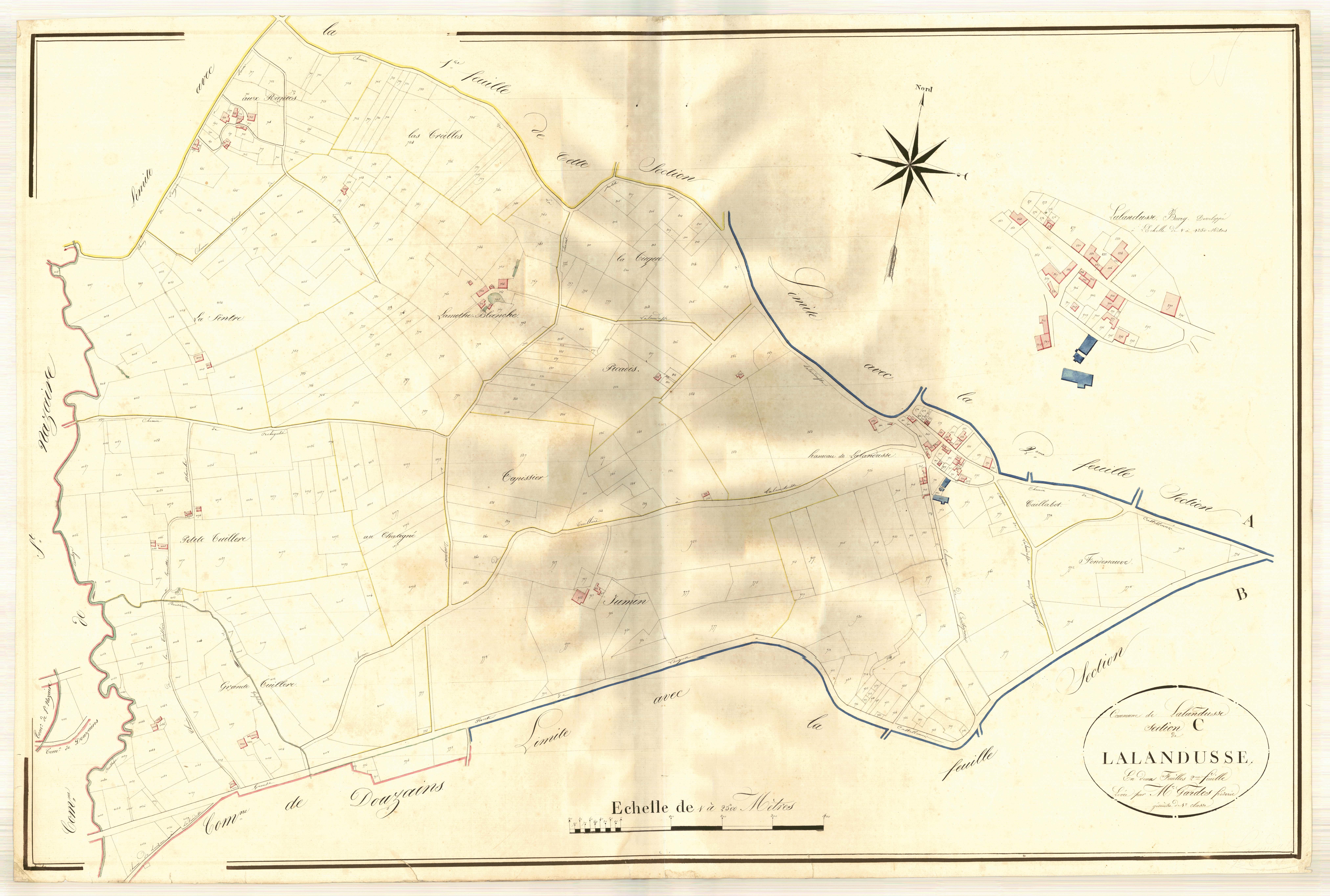 Plan napoléonien, atlas-C2 Lalandusse, Lalandusse