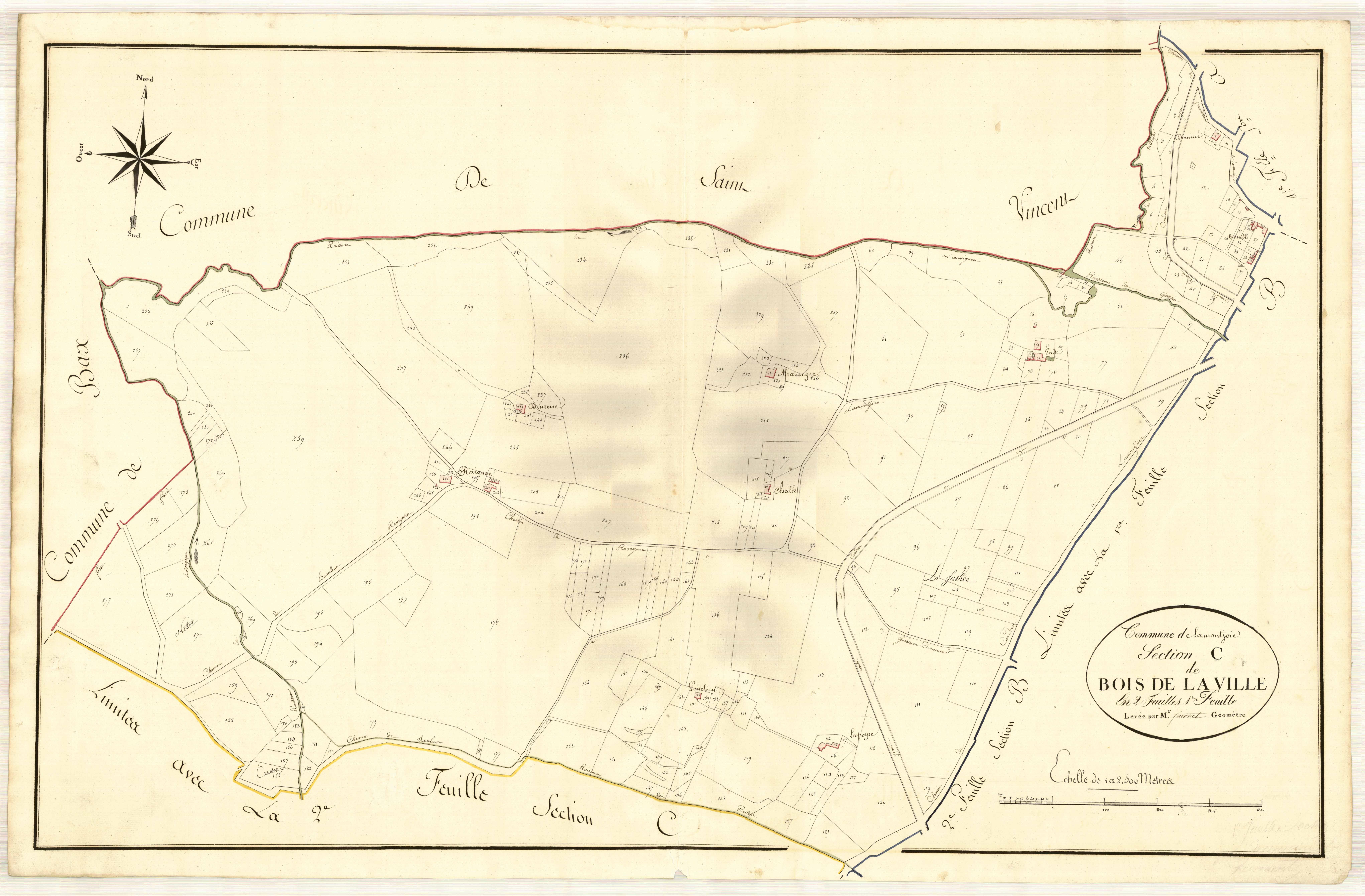 Plan primitif, atlas-C1 Bois de la Ville, Lamontjoie