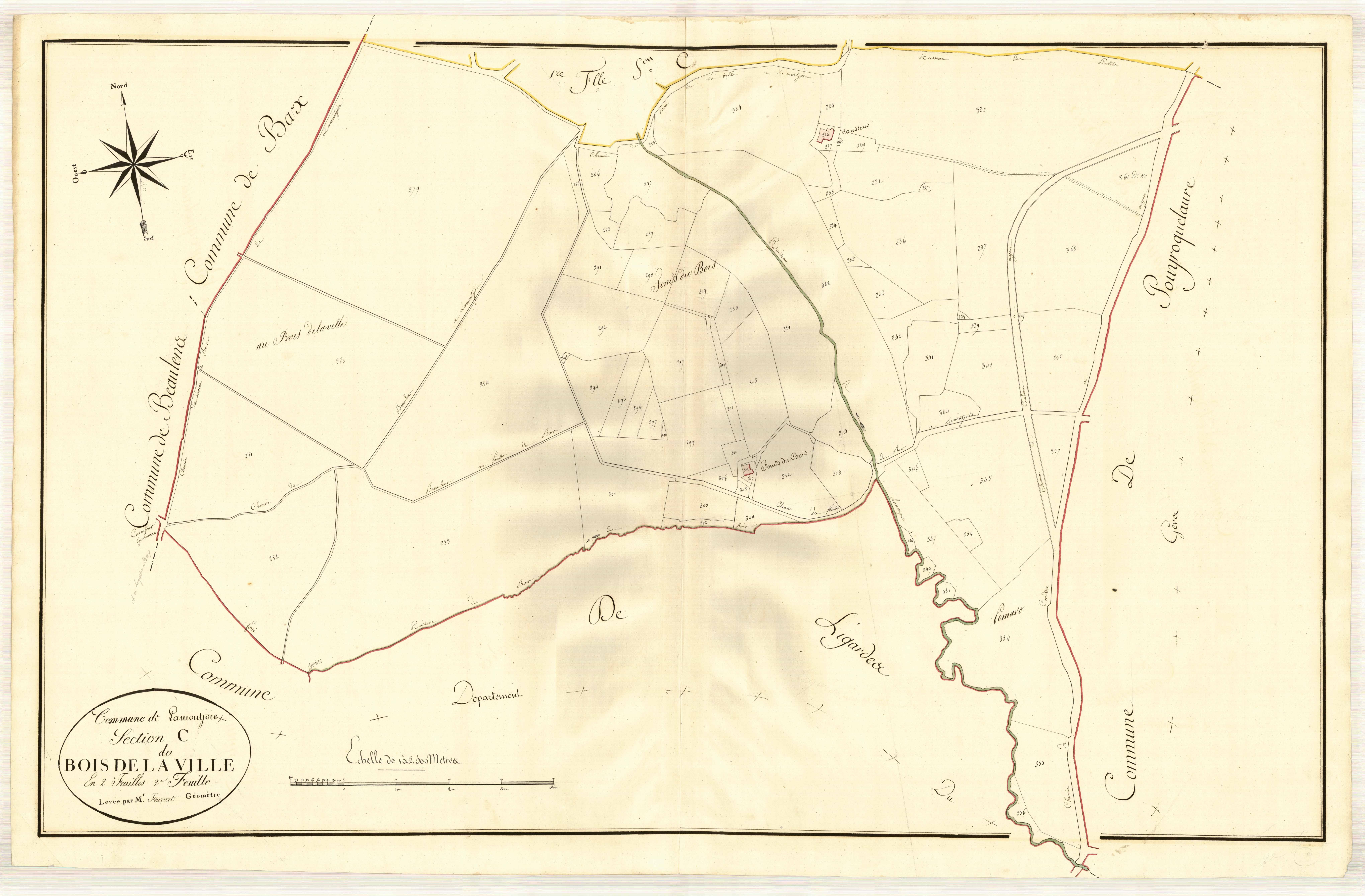 Plan primitif, atlas-C2 Bois de la Ville, Lamontjoie
