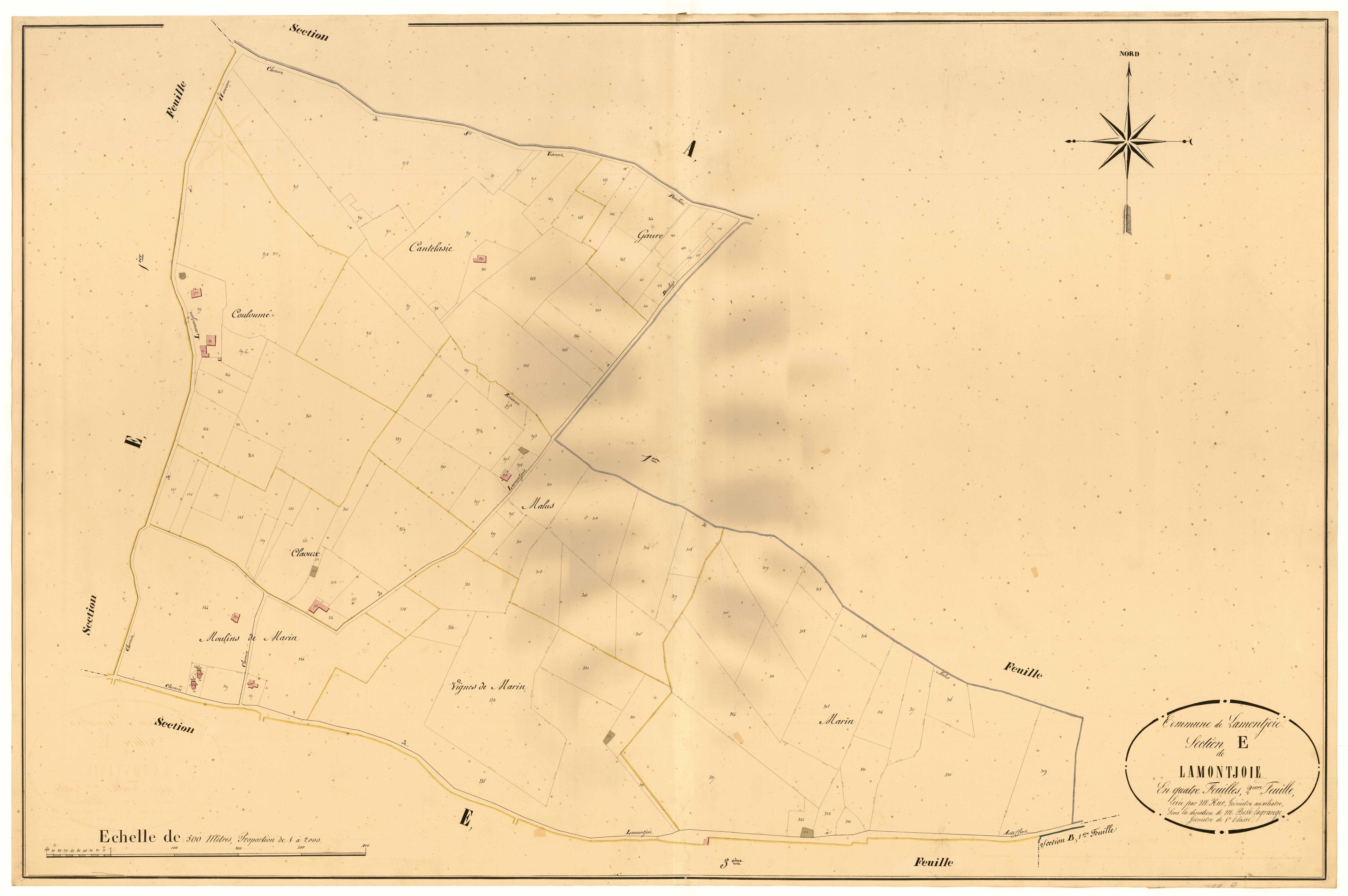 Plan napoléonien, atlas-E2 Lamontjoie, Lamontjoie