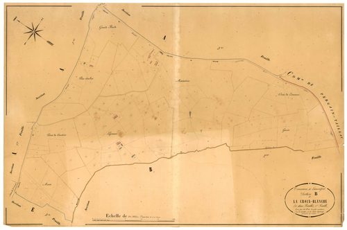 Plan napoléonien, atlas-B1 La Croix-Blanche, Lamontjoie