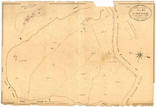 Plan napoléonien, atlas-B2 La Croix-Blanche, Lamontjoie