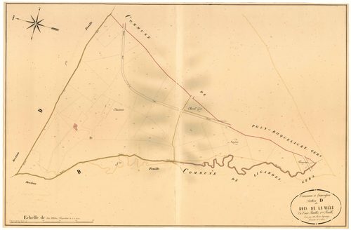 Plan napoléonien, atlas-D2 Bois de la ville, Lamontjoie
