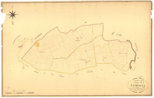 Plan napoléonien, atlas-A1 Peyriaque, Lannes