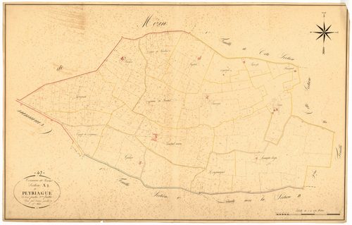 Plan napoléonien, atlas-A3 Peyriaque, Lannes