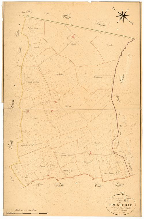 Plan napoléonien, atlas-E1 Fousserie, Lannes