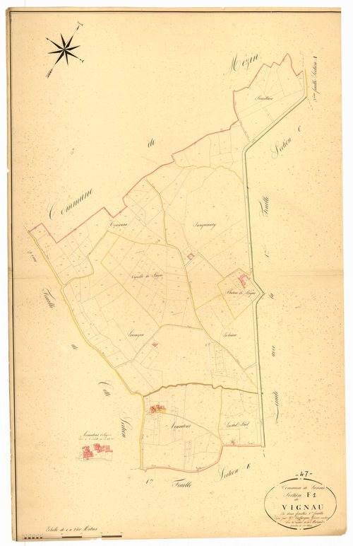 Plan napoléonien, atlas-F1 Vignau, Lannes