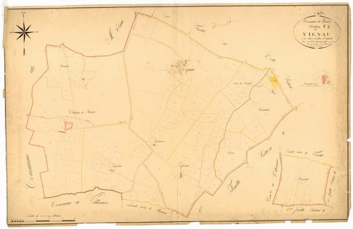 Plan napoléonien, atlas-F2 Vignau, Lannes