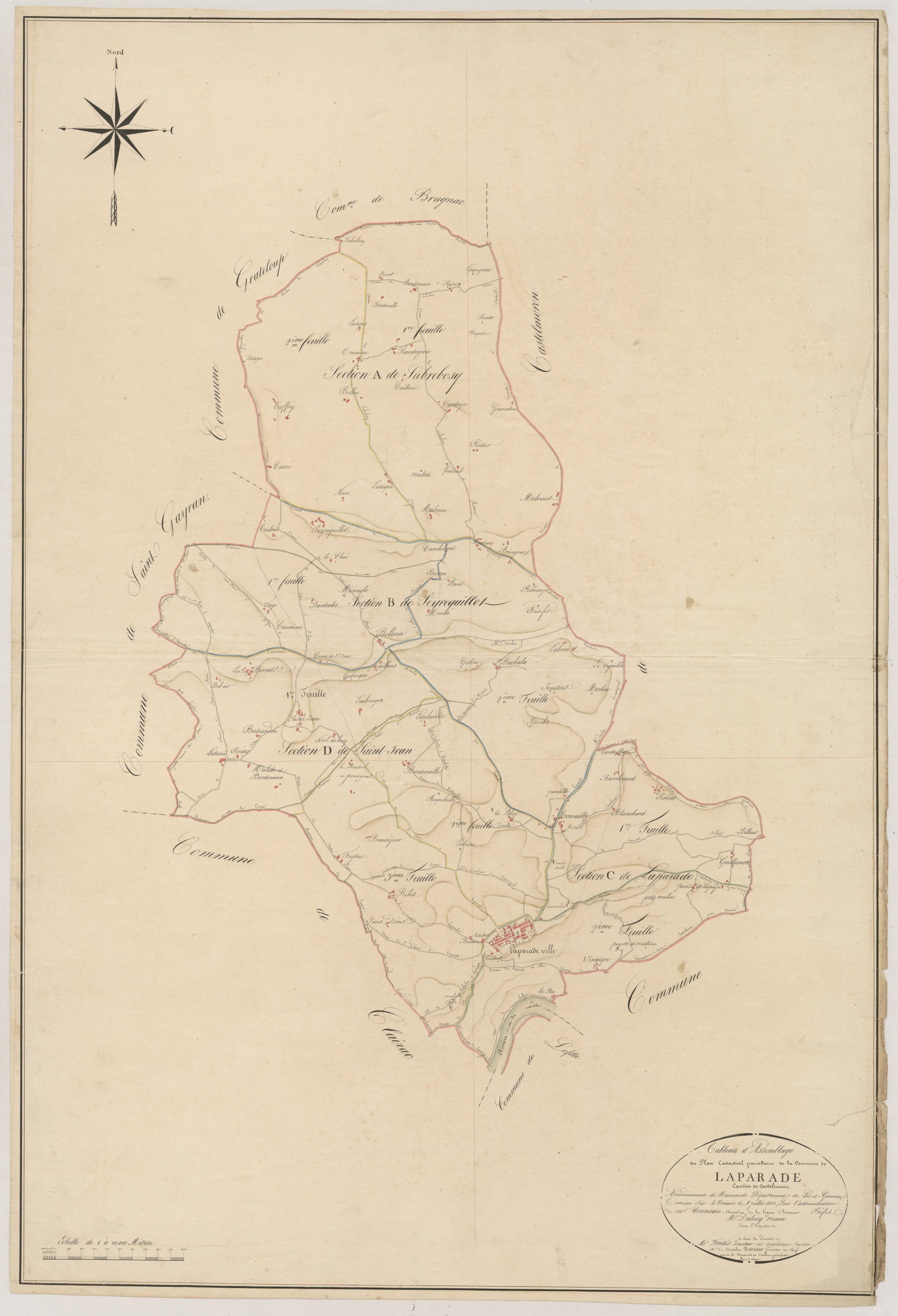 Plan napoléonien, atlas-TA, Laparade