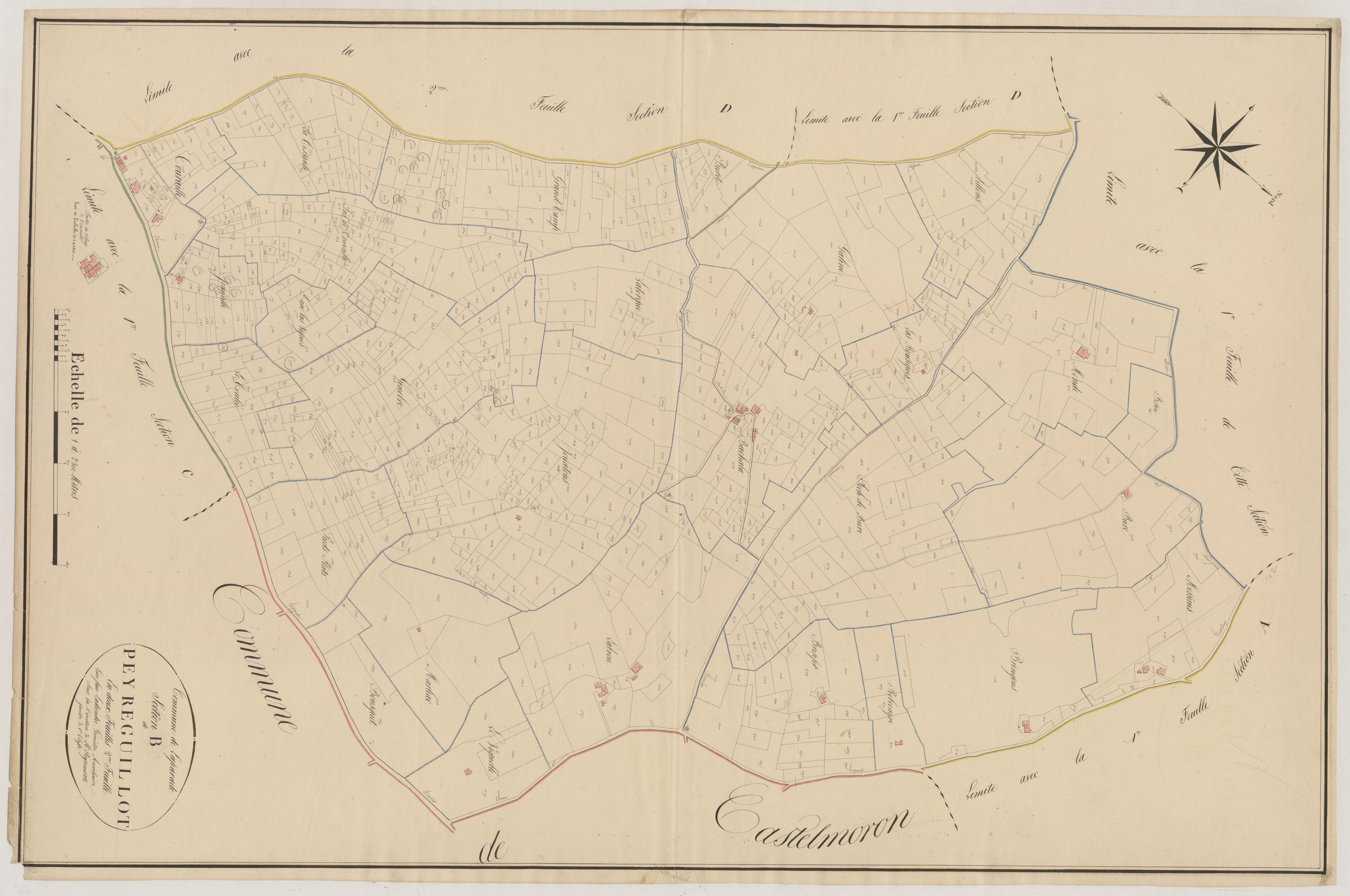 Plan napoléonien, atlas-B2 Peyreguillot, Laparade