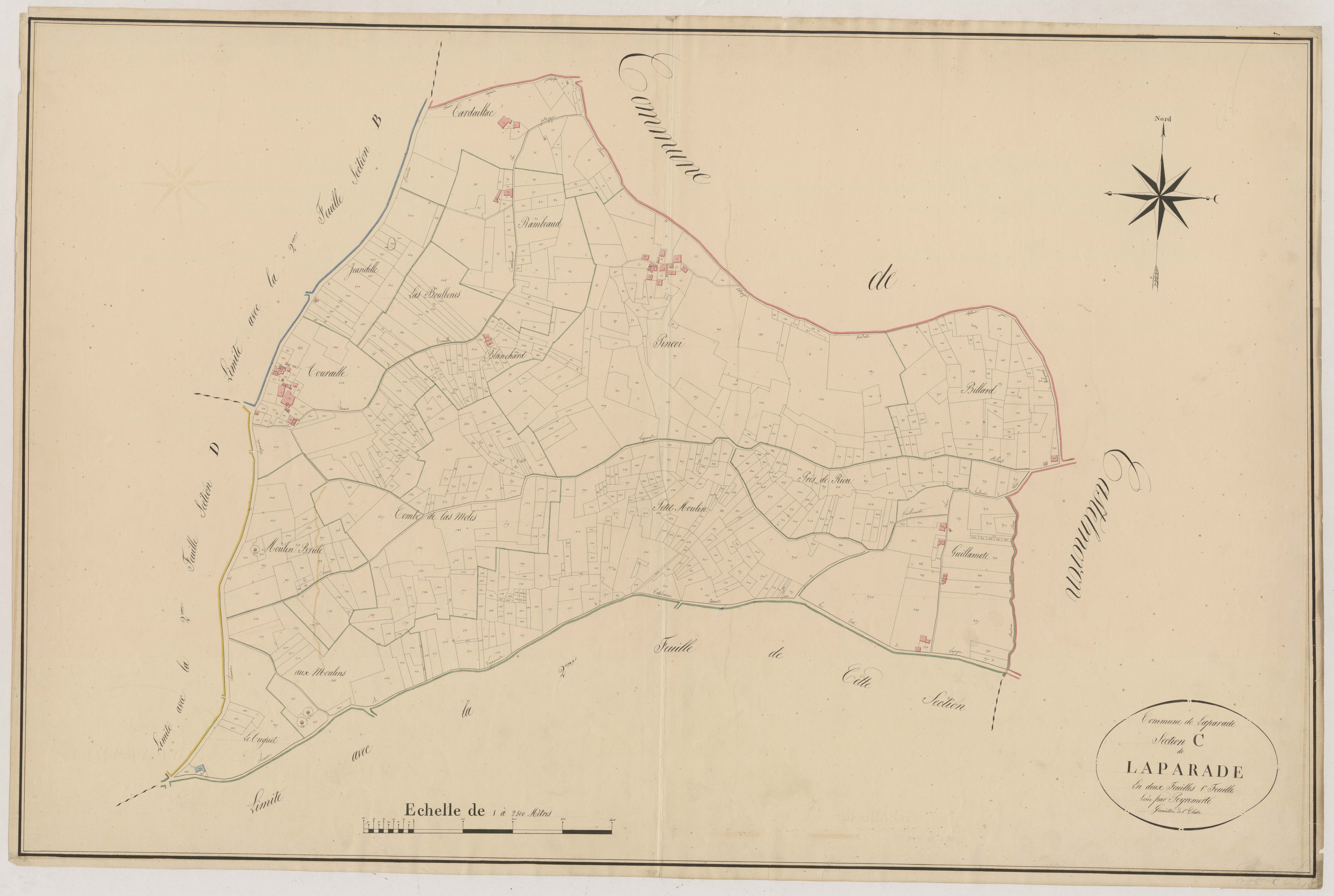 Plan napoléonien, atlas-C1 Laparade, Laparade
