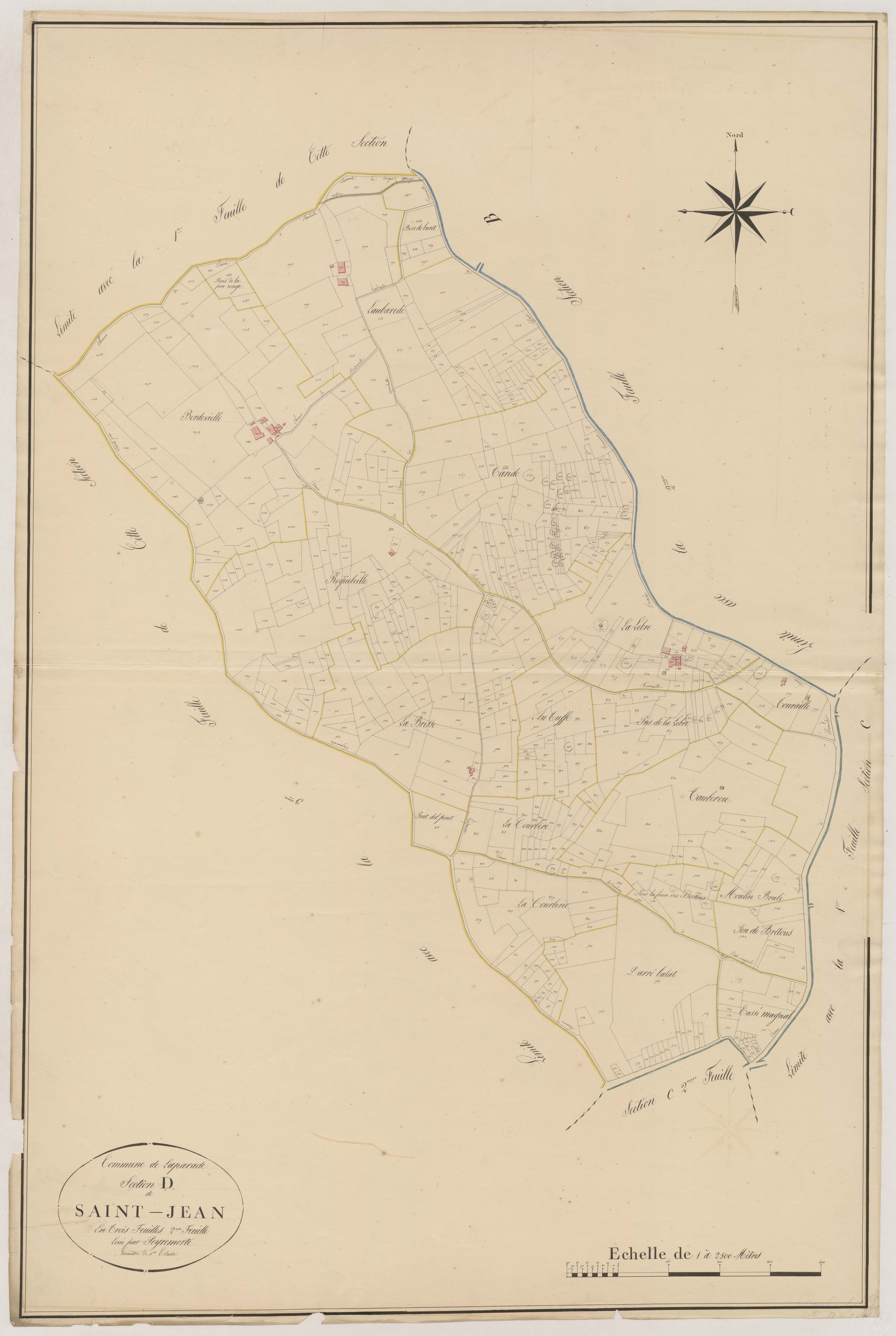 Plan napoléonien, atlas-D2 Saint-Jean, Laparade