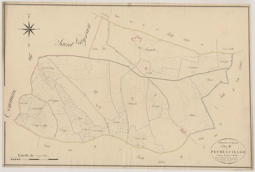 Plan napoléonien, atlas-B1 Peyreguillot, Laparade