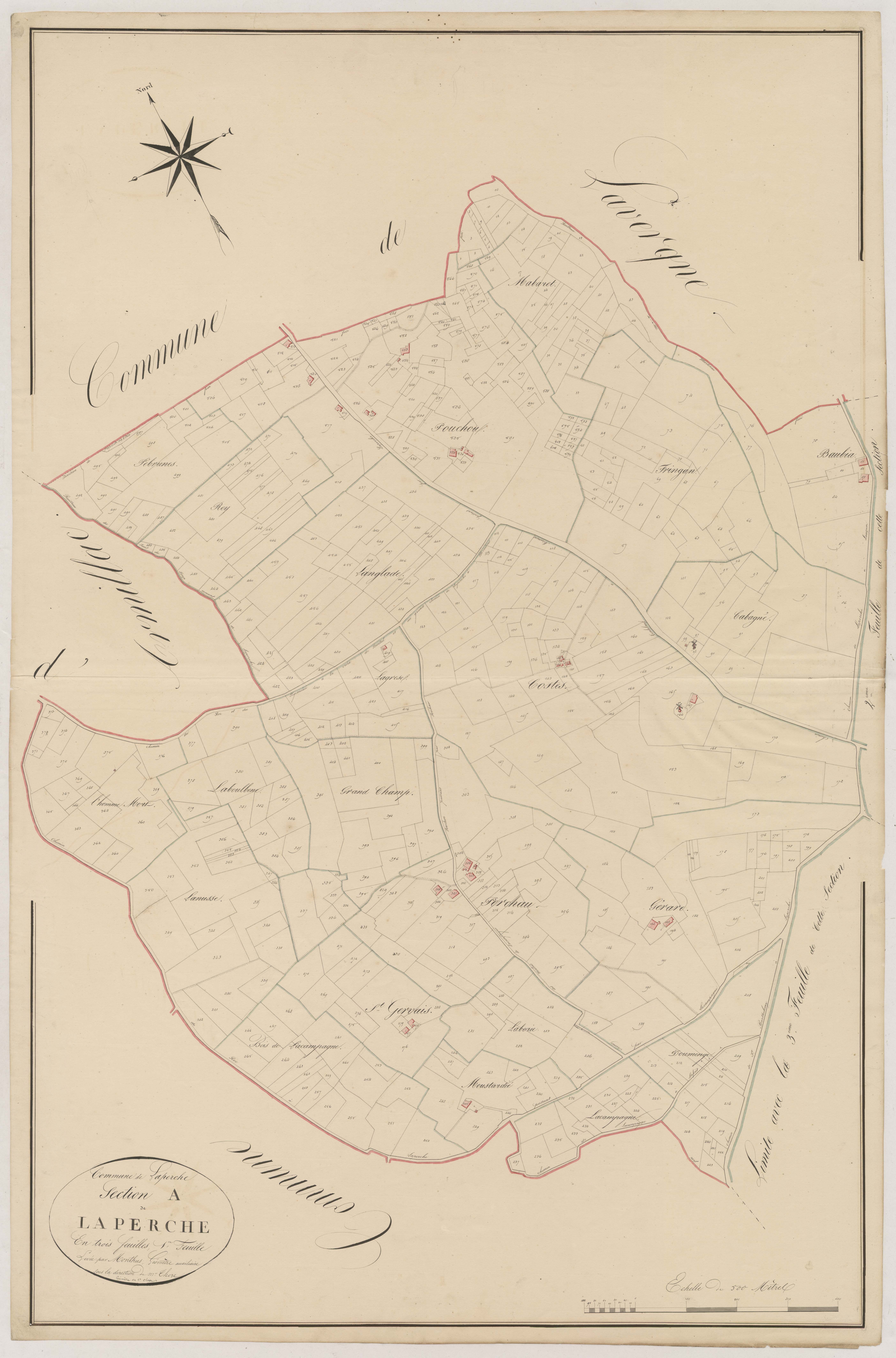 Plan napoléonien, atlas-A1 Laperche, Laperche