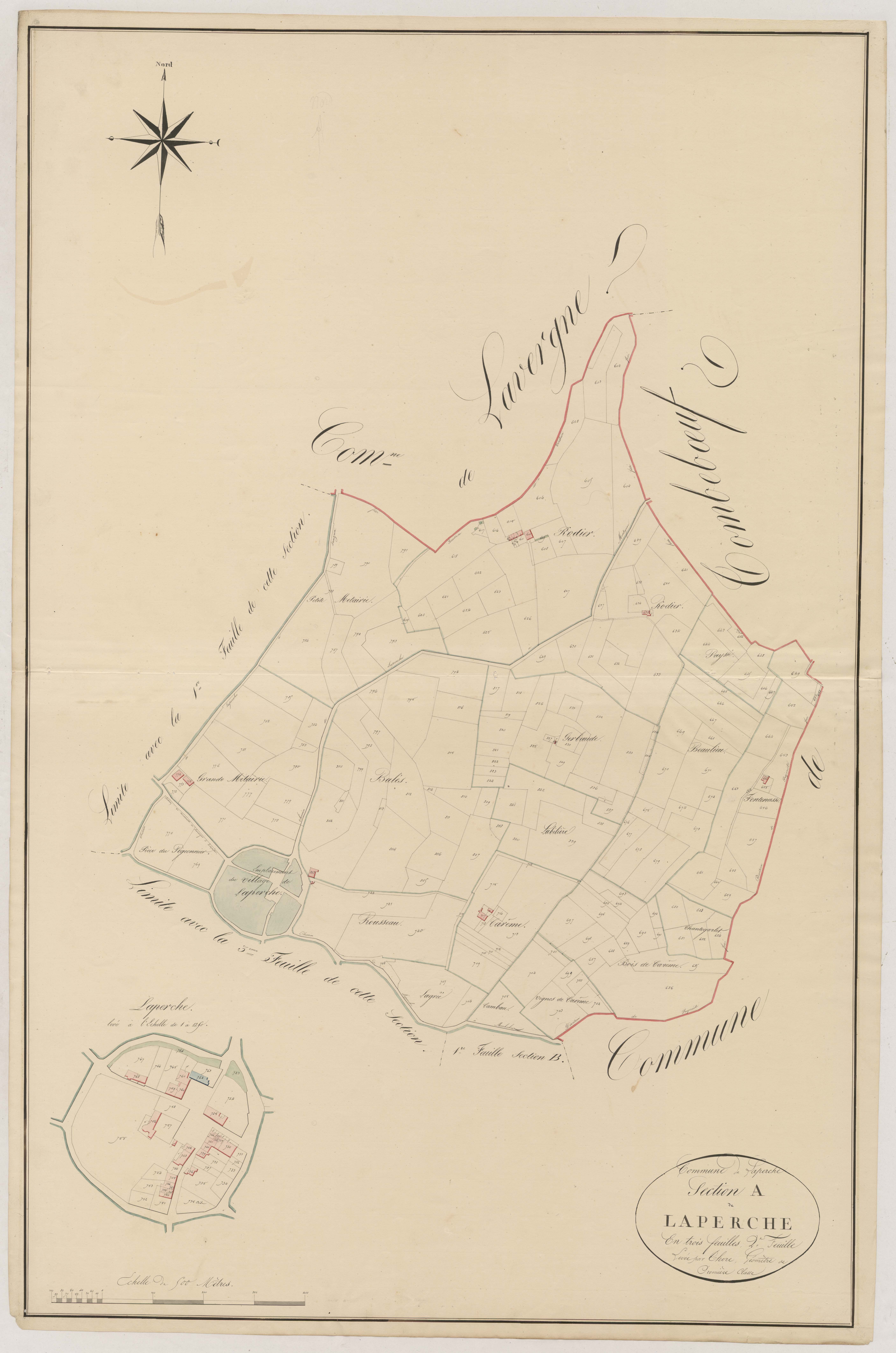Plan napoléonien, atlas-A2 Laperche, Laperche