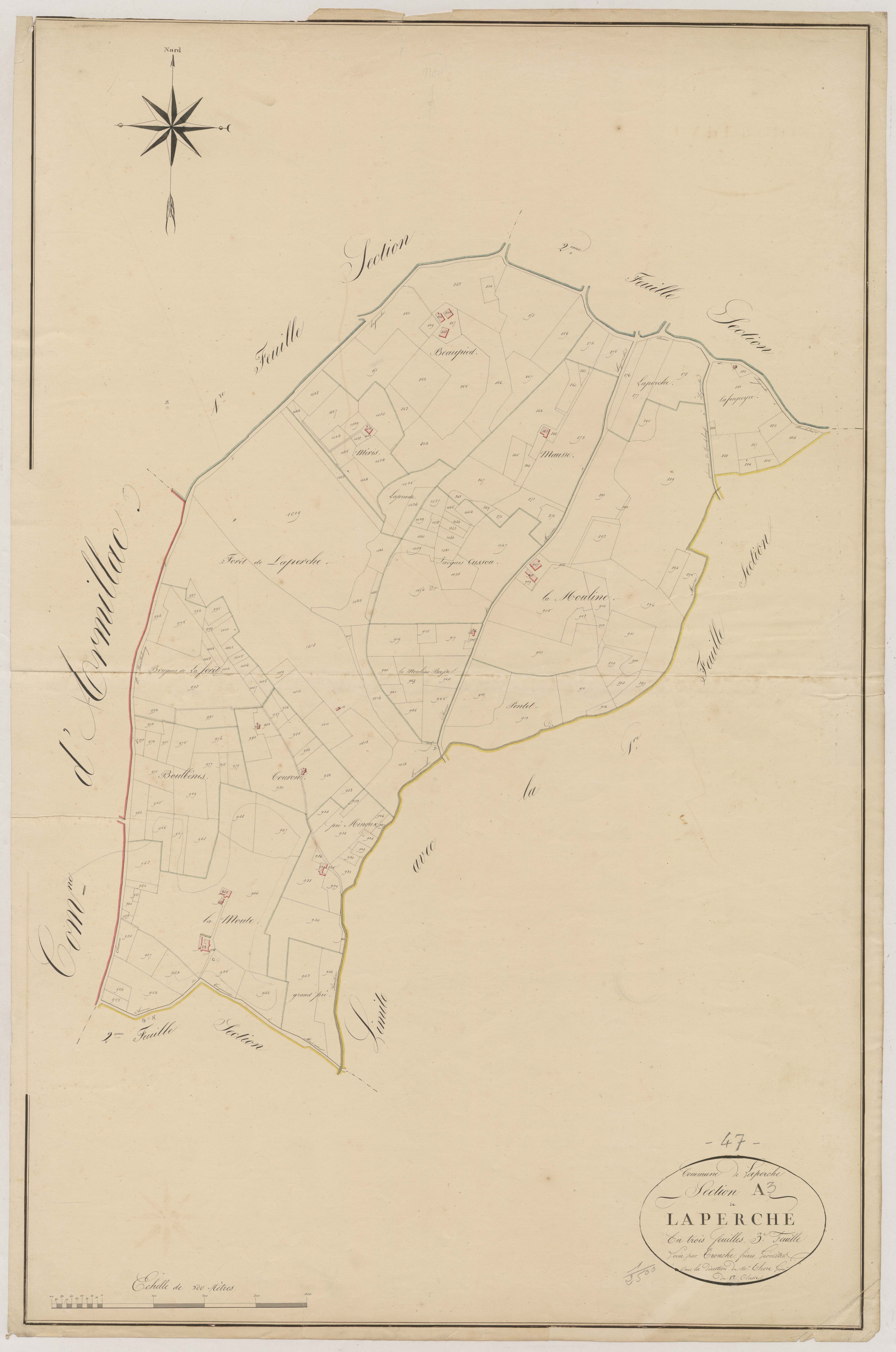Plan napoléonien, atlas-A3 Laperche, Laperche