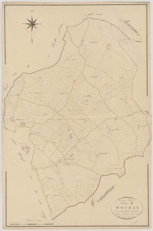 Plan napoléonien, atlas-B1 Moirax, Laperche