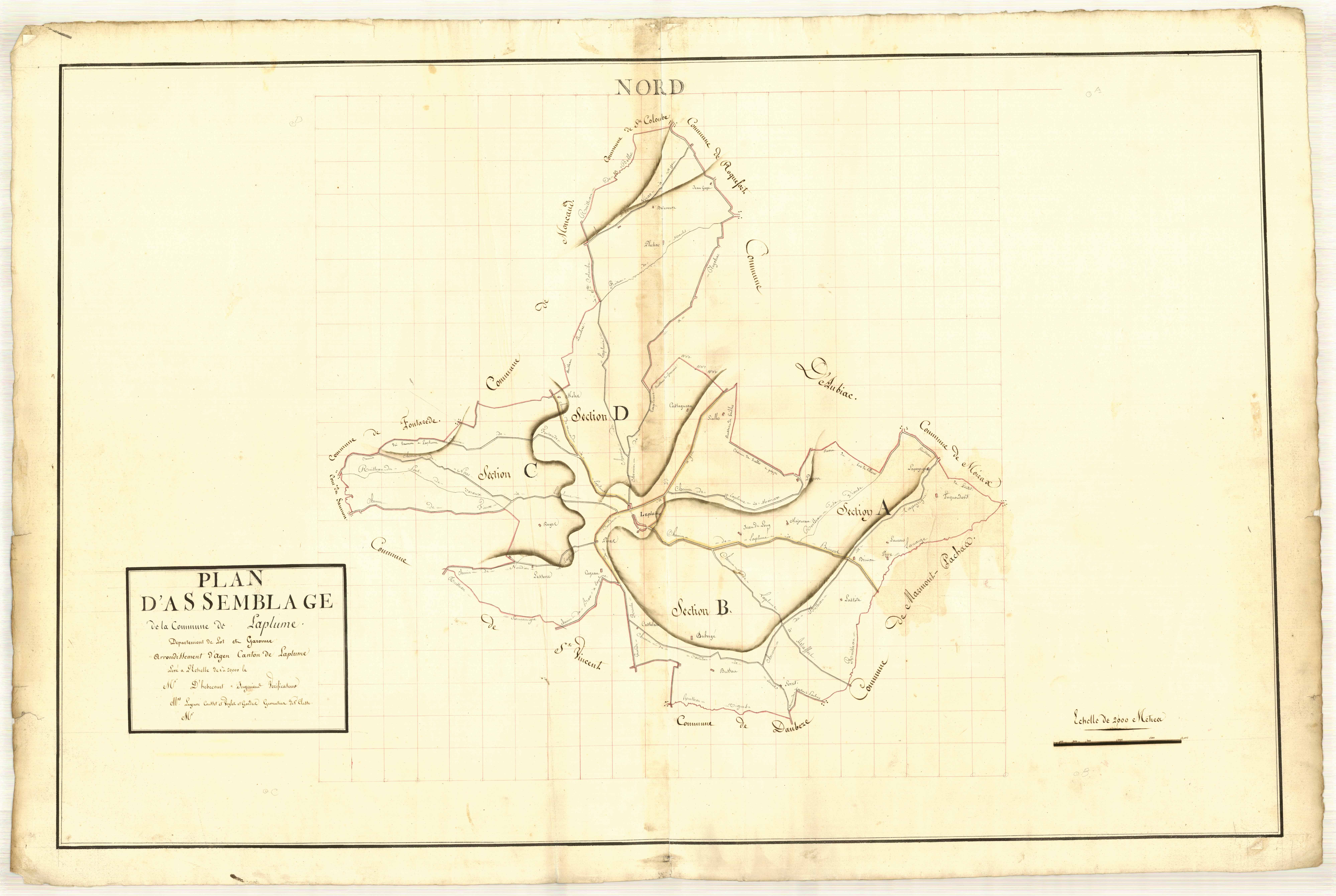 Plan primitif, atlas-TA, Laplume
