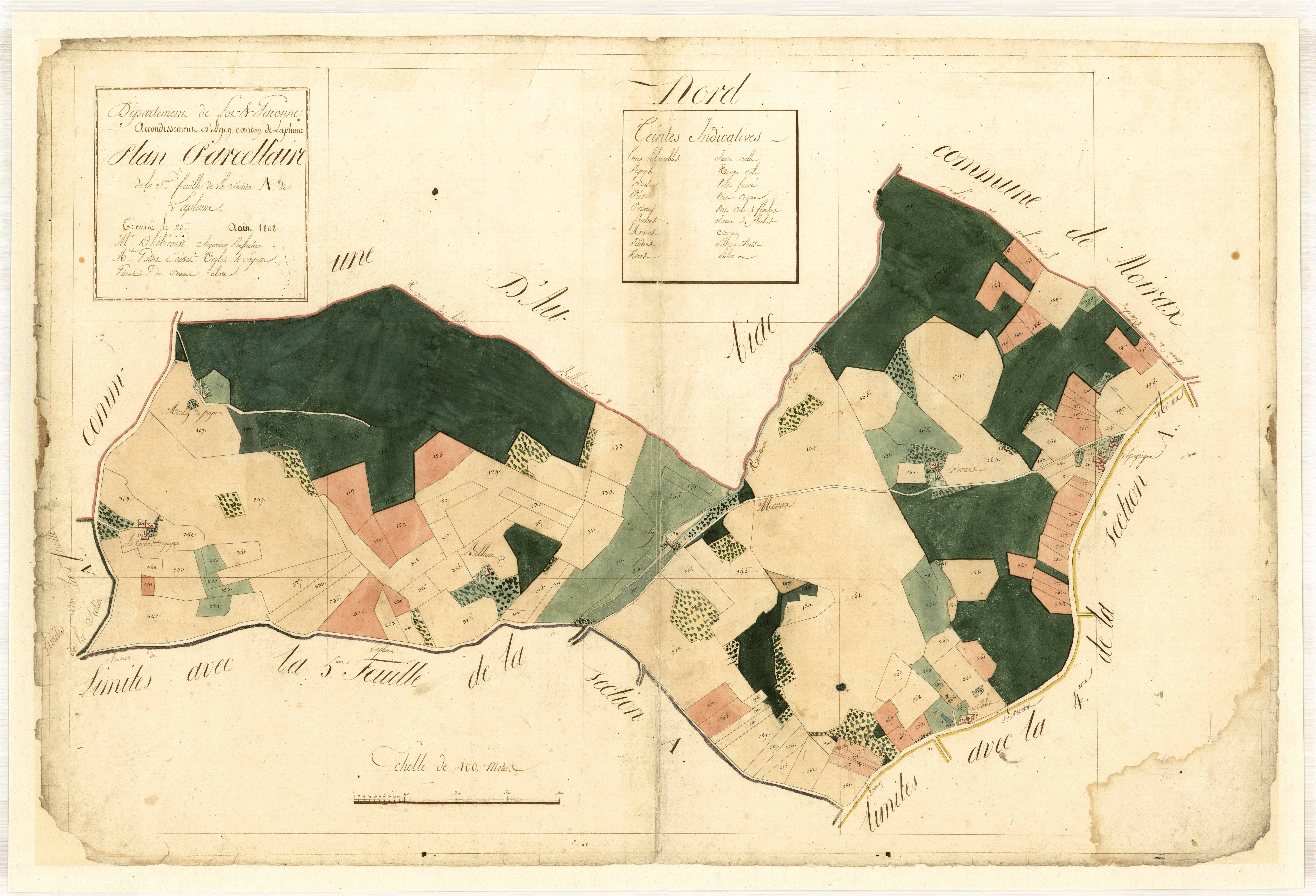 Plan primitif, feuille-A2, Laplume