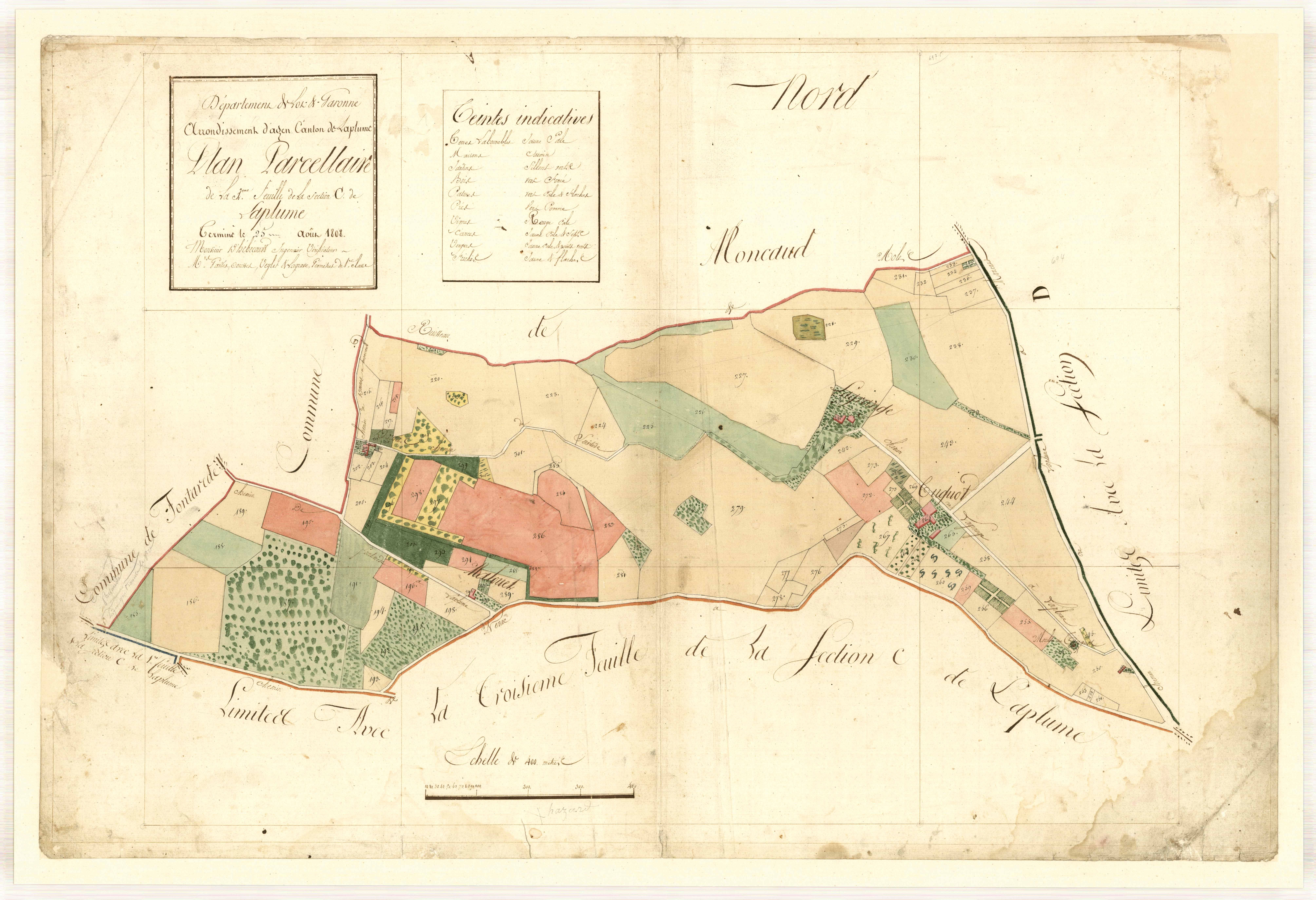 Plan primitif, feuille-C2, Laplume