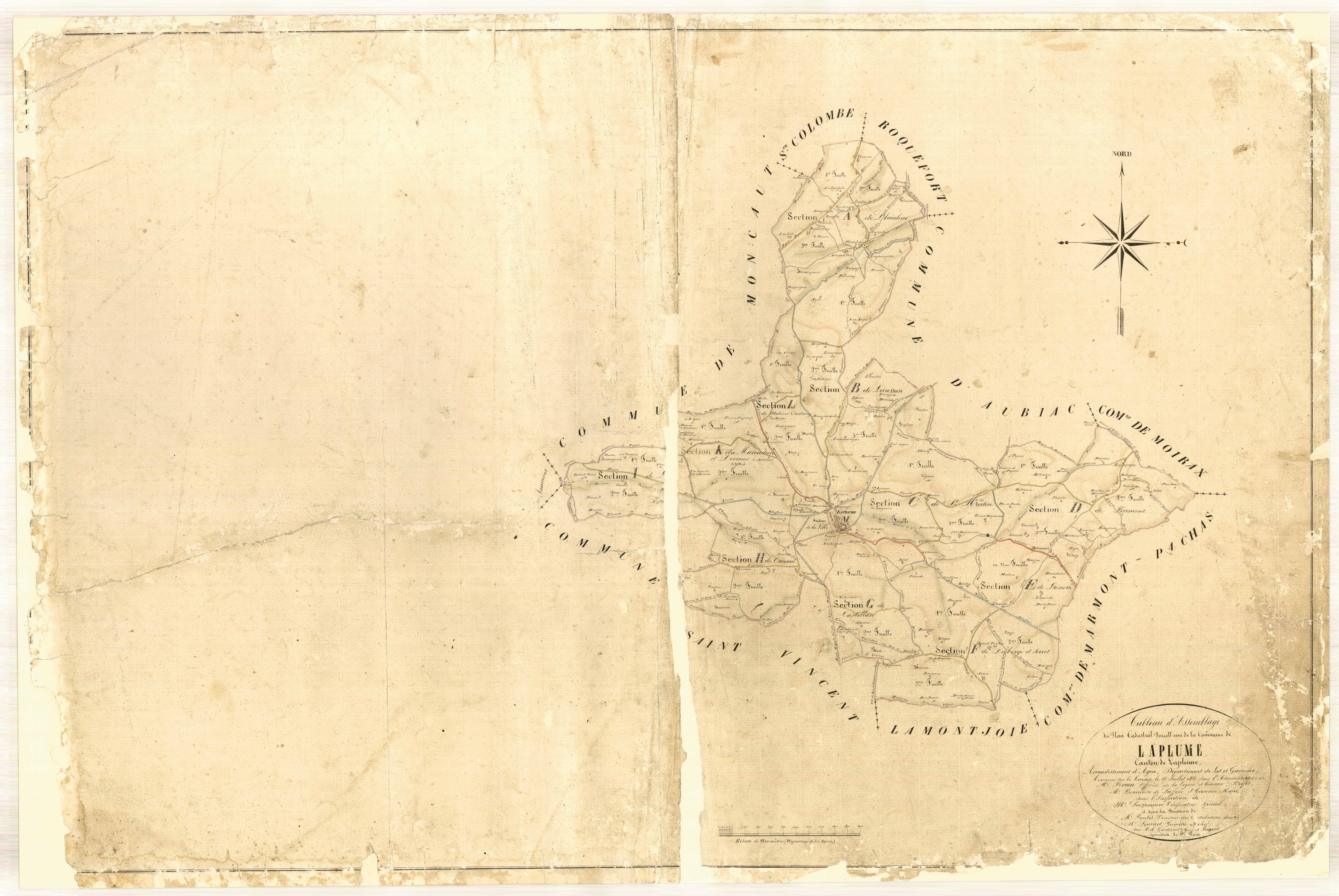 Plan napoléonien-TA, Laplume