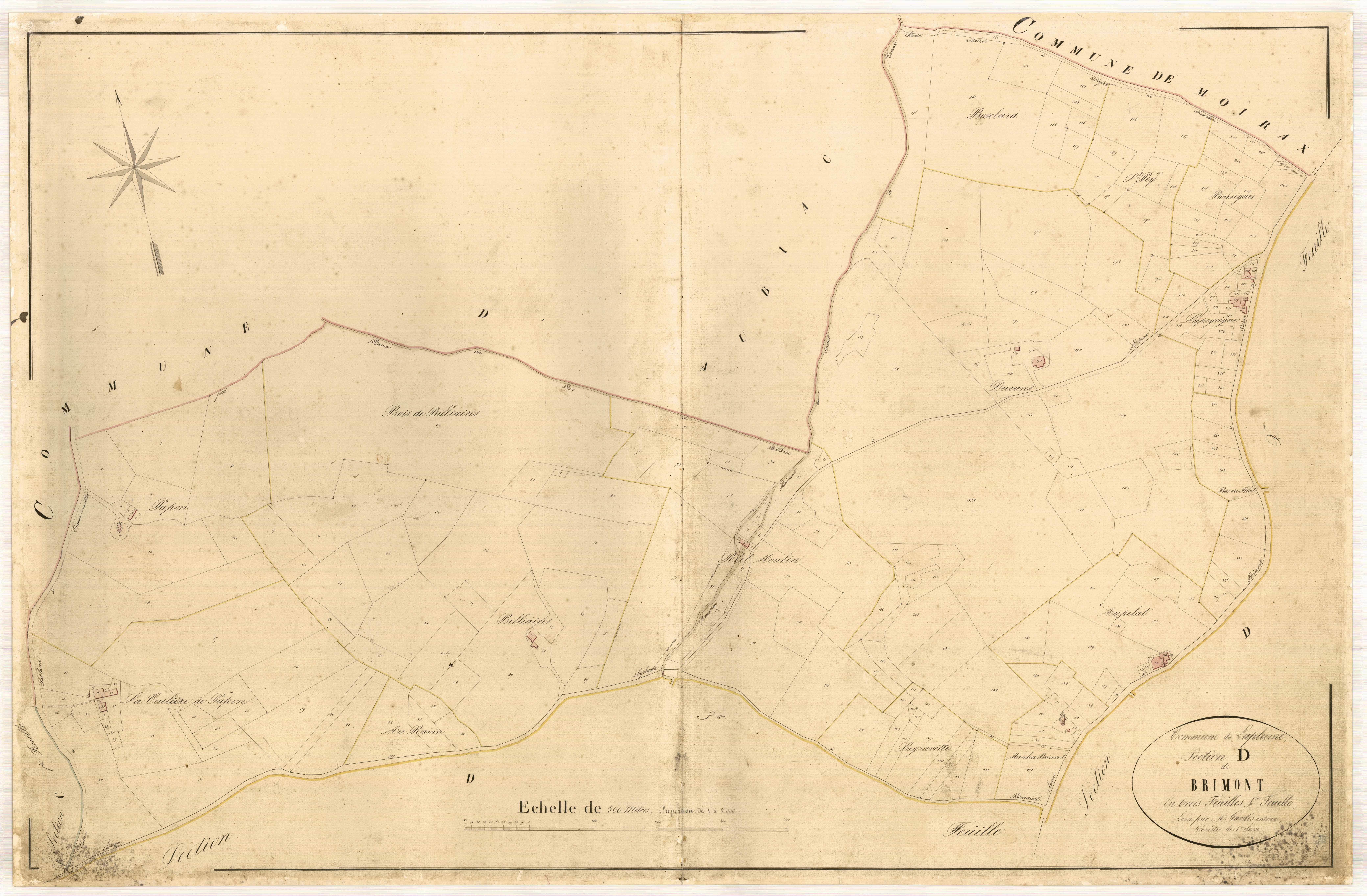 Plan napoléonien-D1 Brimont, Laplume
