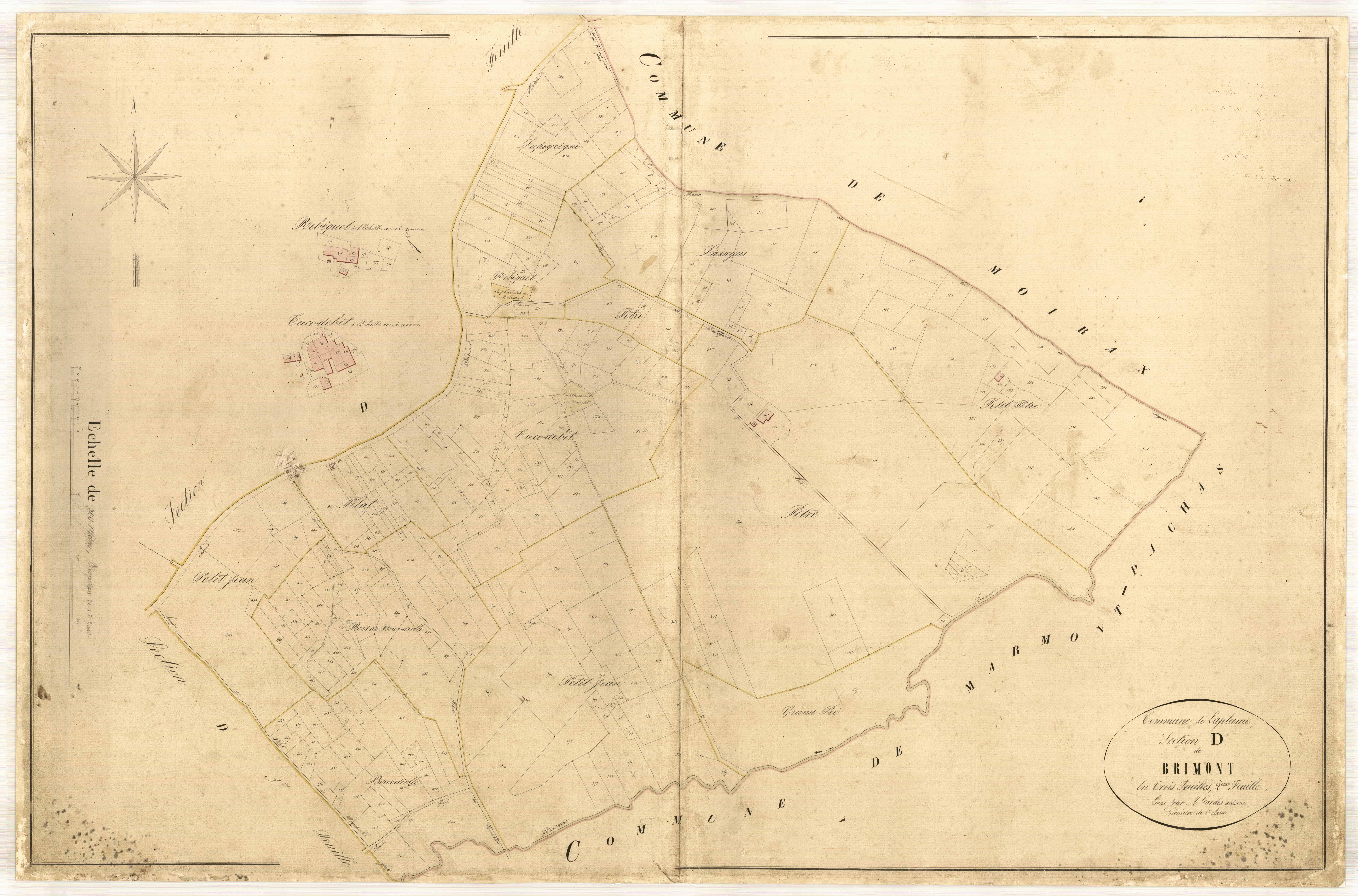Plan napoléonien-D2 Brimont, Laplume