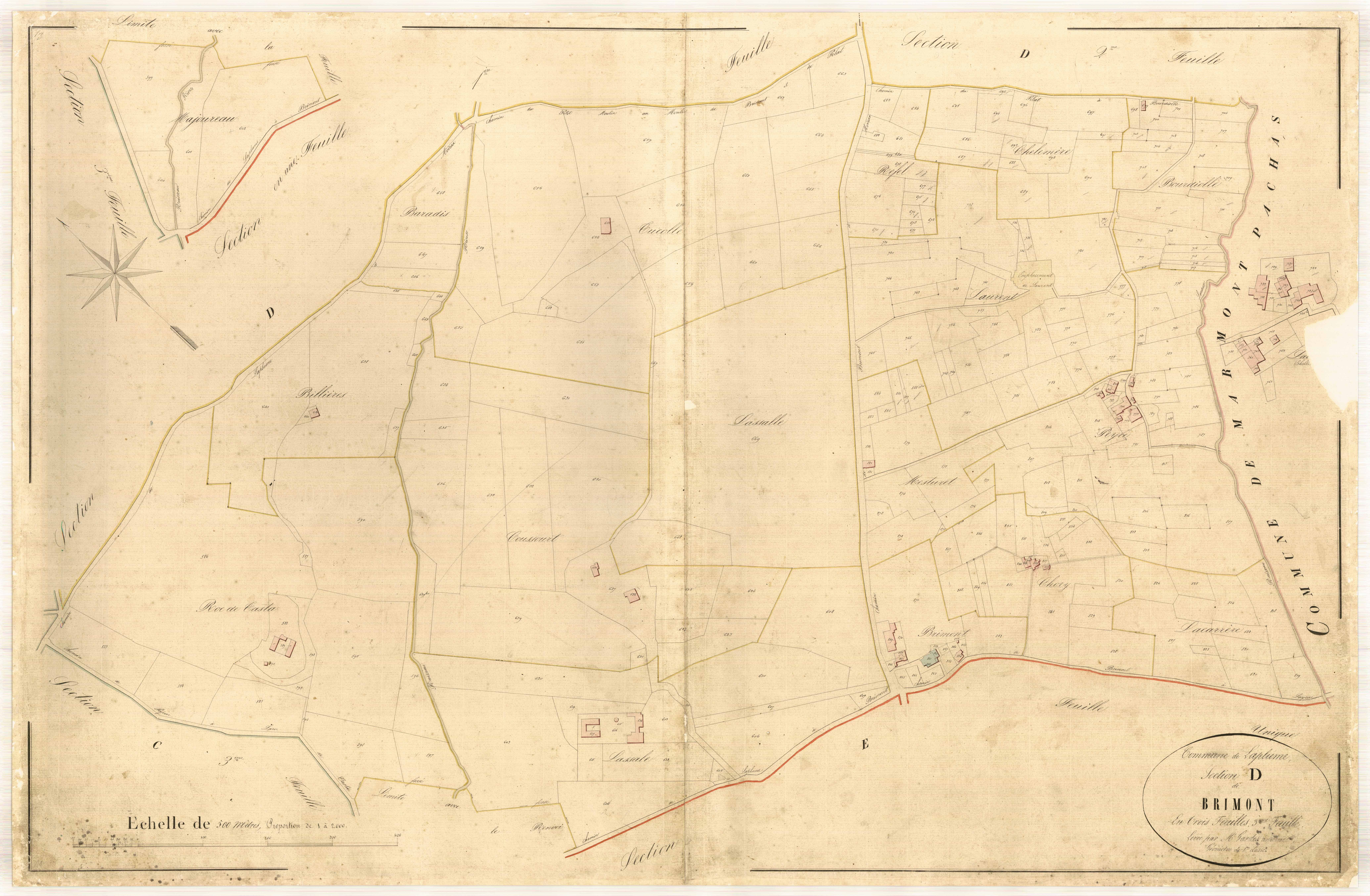 Plan napoléonien-D3 Brimont, Laplume