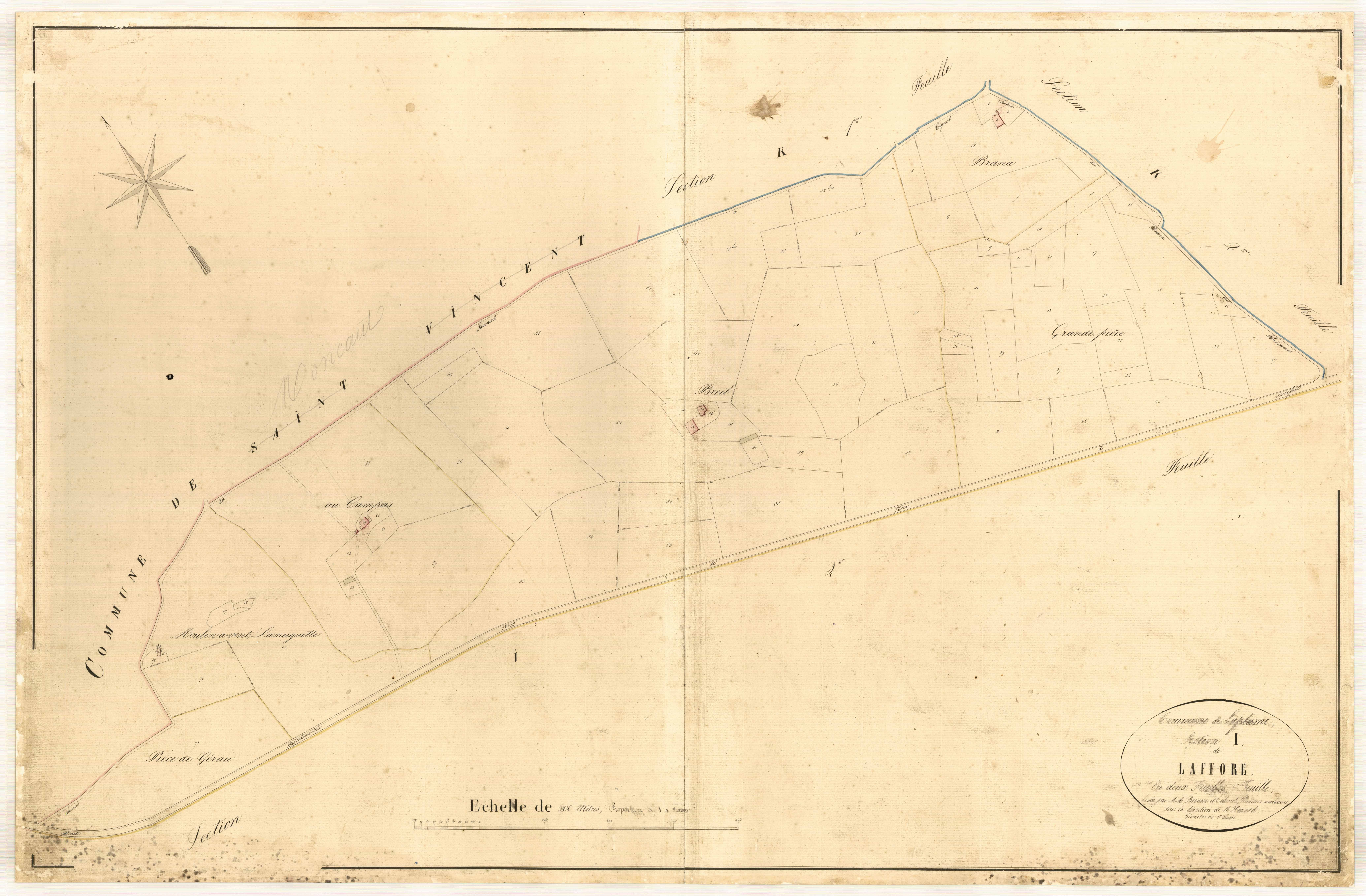 Plan napoléonien-I1 Laffore, Laplume
