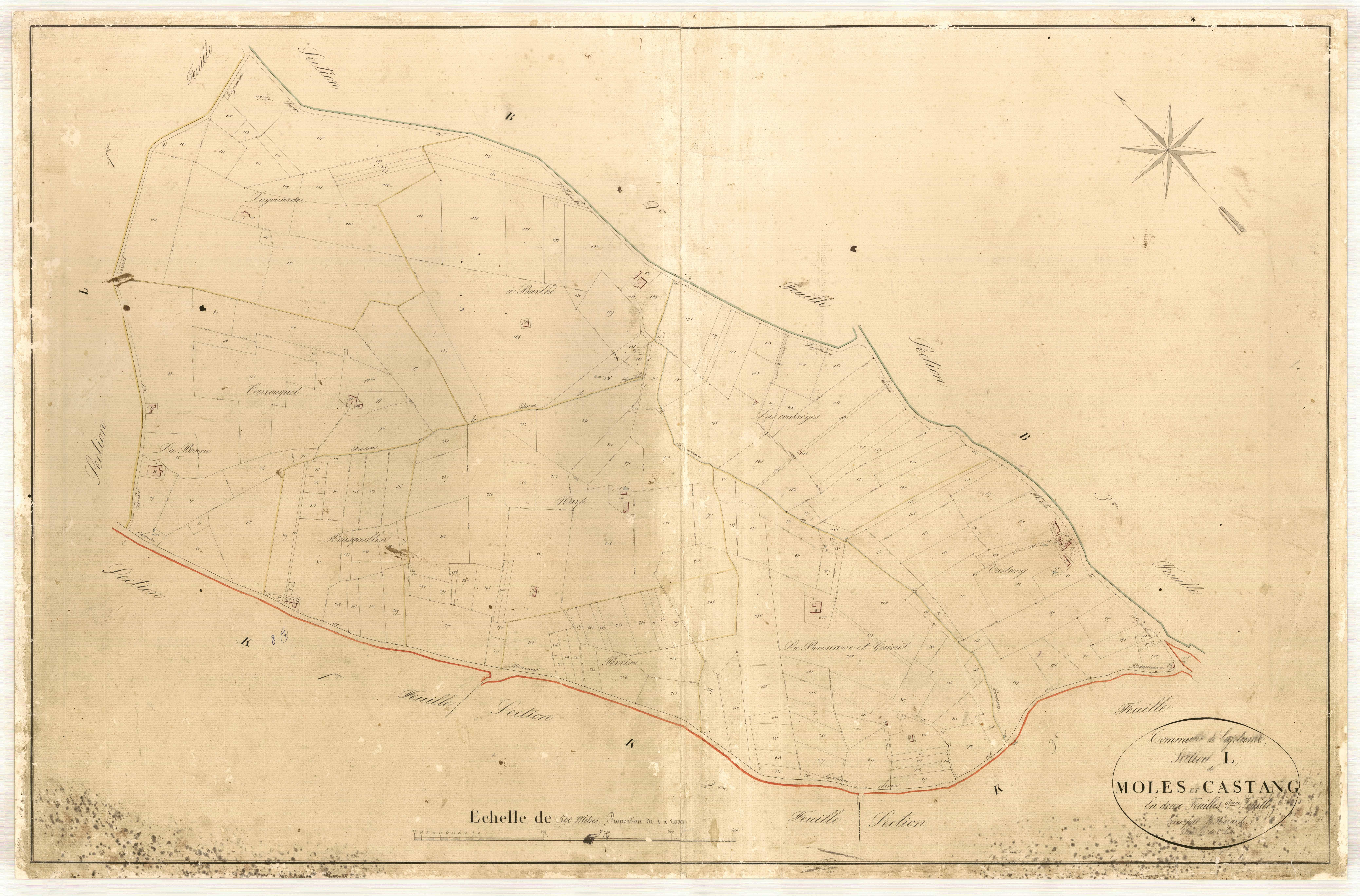 Plan napoléonien-L2 Moles et Castan, Laplume