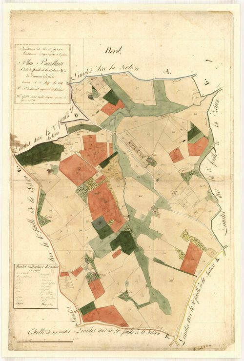 Plan primitif, feuille-B2, Laplume