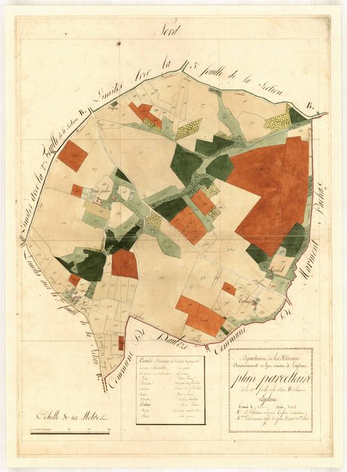 Plan primitif, feuille-B4, Laplume