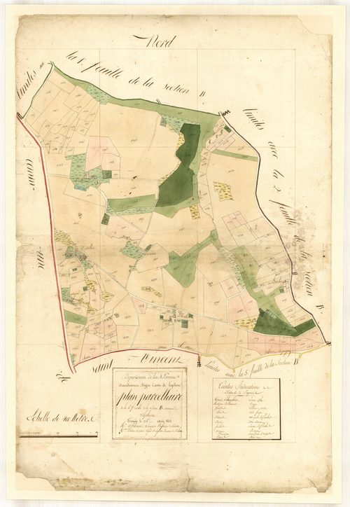 Plan primitif, feuille-B6, Laplume