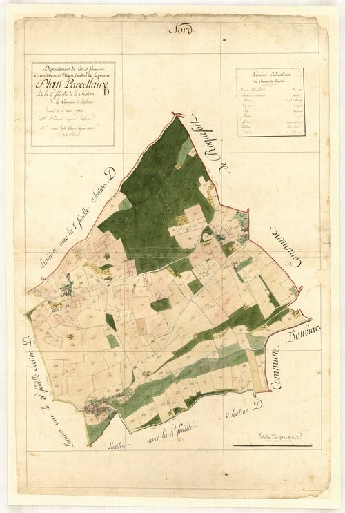 Plan primitif, feuille-D2, Laplume