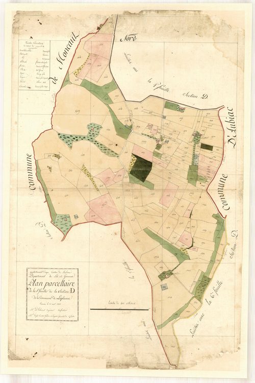 Plan primitif, feuille-D5, Laplume
