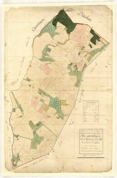 Plan primitif, feuille-D6, Laplume
