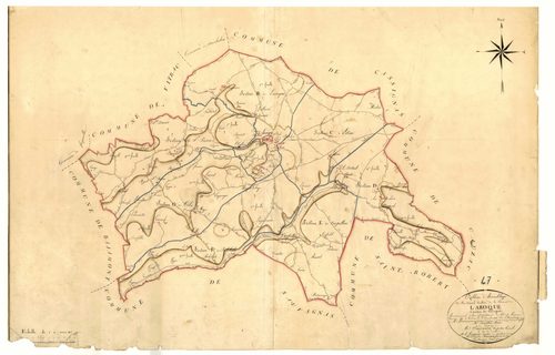 Plan napoléonien, atlas-TA, Laroque-Timbaut