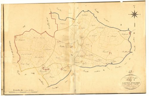 Plan napoléonien, atlas-A1 Saint-Pierre, Laroque-Timbaut