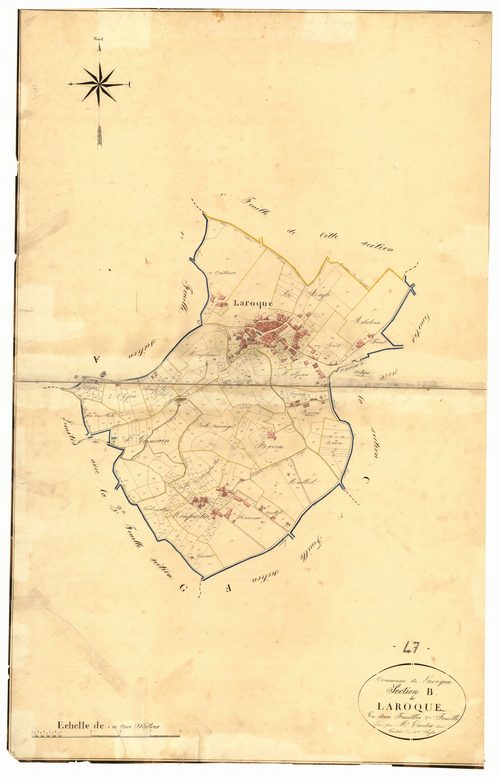 Plan napoléonien, atlas-B2 Laroque, Laroque-Timbaut