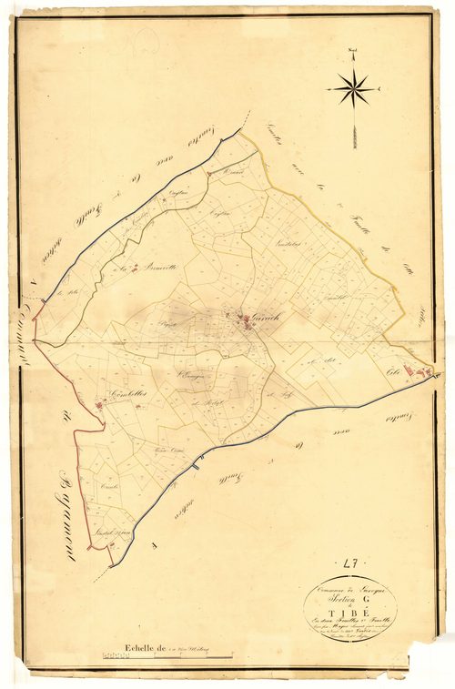Plan napoléonien, atlas-G1 Tibé, Laroque-Timbaut