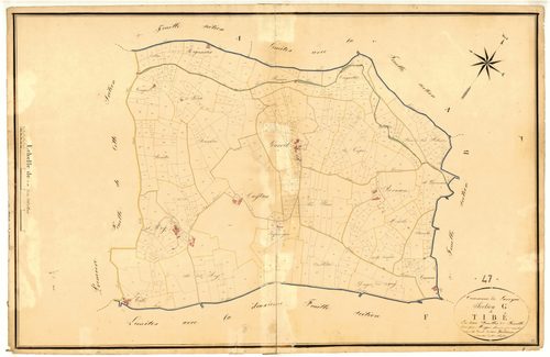 Plan napoléonien, atlas-G2 Tibé, Laroque-Timbaut