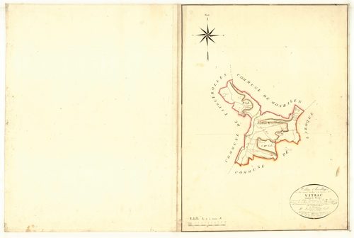 Plan napoléonien, atlas-TA, Vitrac (section H Laroque-Timbaut)