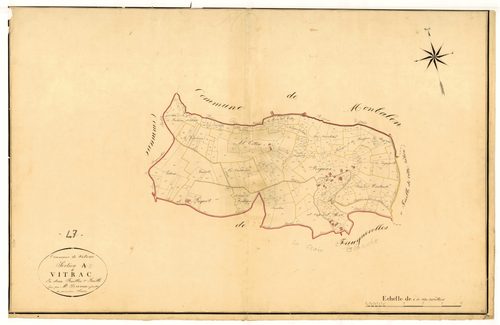 Plan napoléonien, atlas-A2 Vitrac, Vitrac (section H2 Laroque-Timbaut)