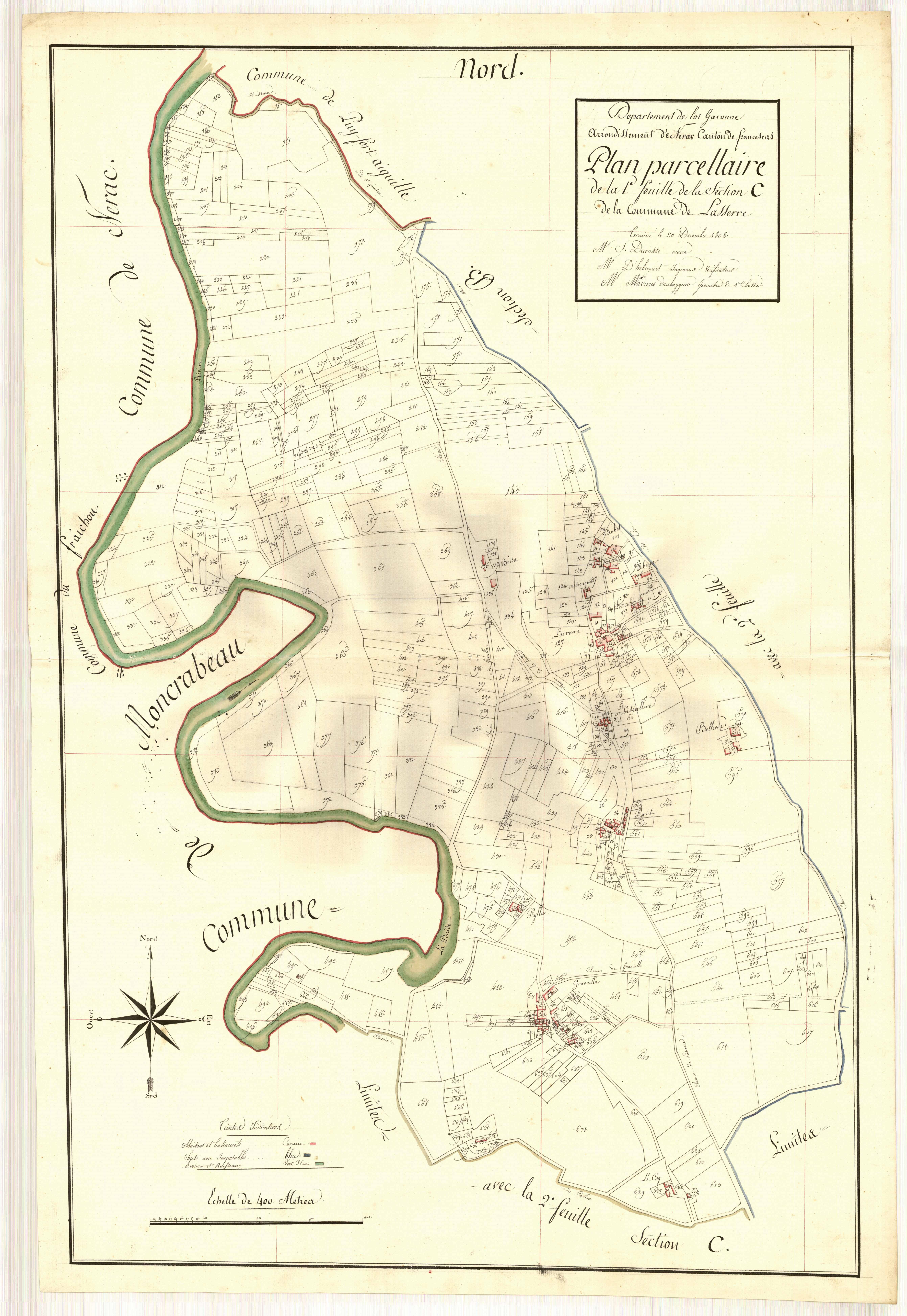 Plan primitif, atlas-C1 Graouilhac, Lasserre