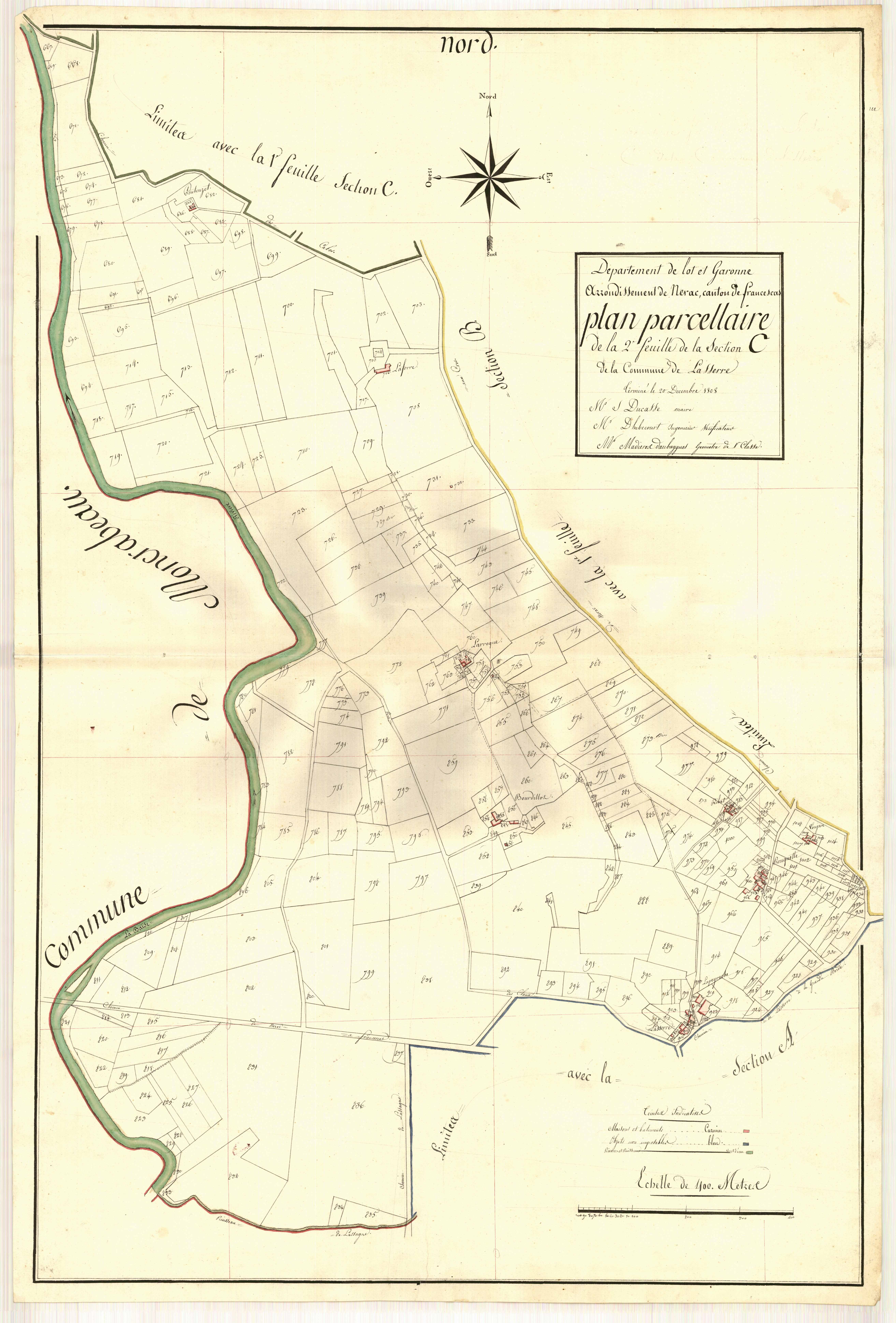 Plan primitif, atlas-C2 Graouilhac, Lasserre