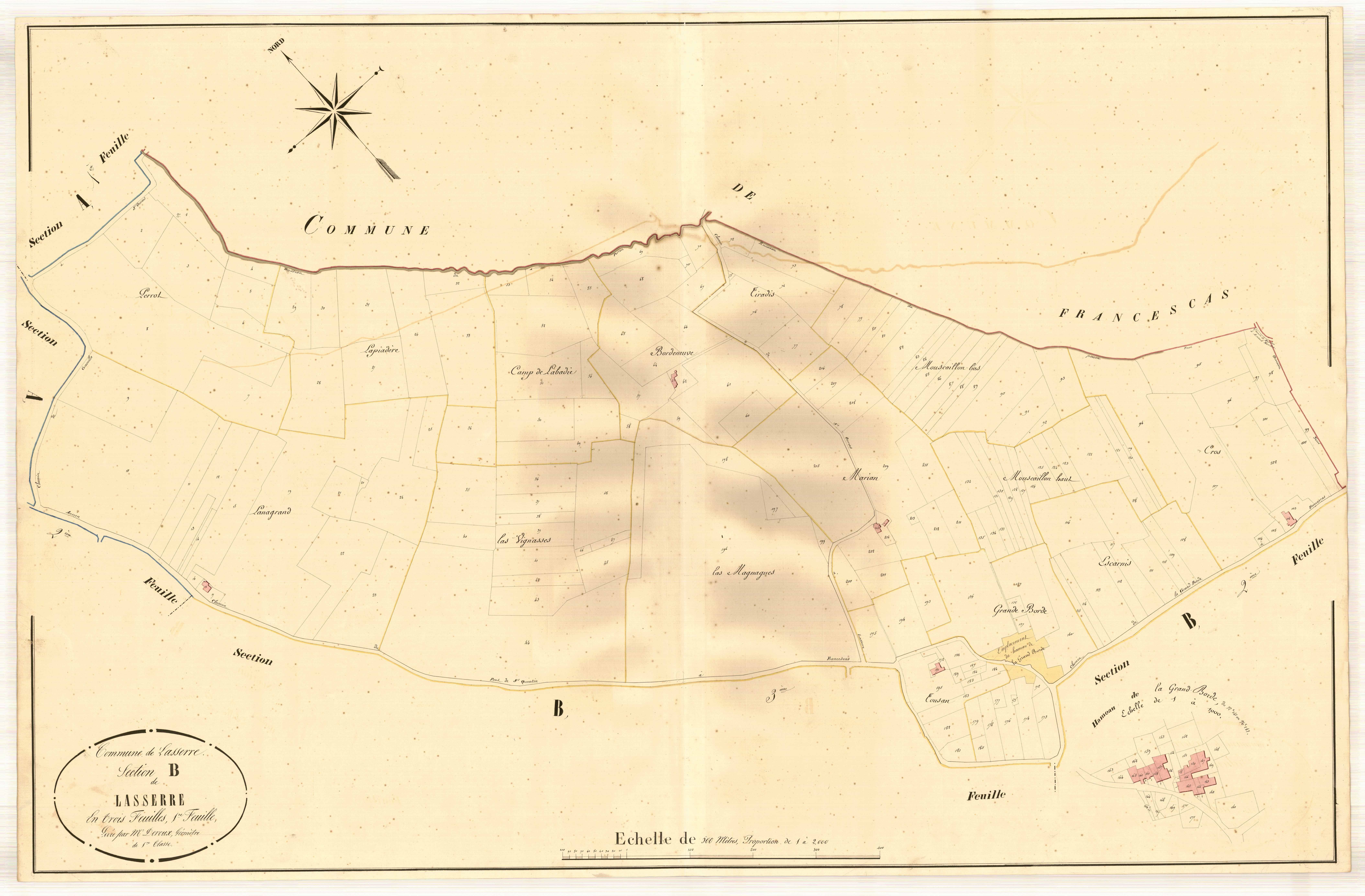 Plan napoléonien, atlas-B1 Lasserre, Lasserre