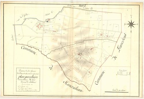 Plan primitif, atlas-A Château de Lasserre, Lasserre
