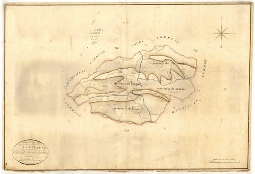 Plan napoléonien, atlas-TA, Laugnac
