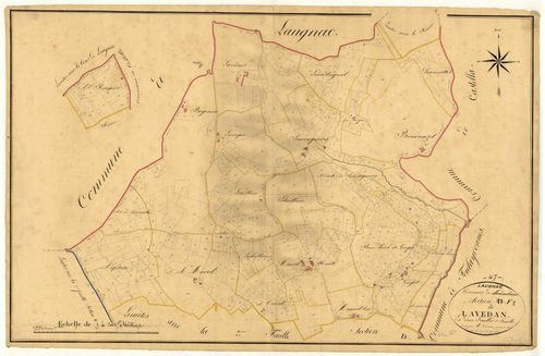 Plan napoléonien, atlas-F1 Lavedan, Laugnac